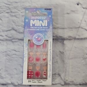 imPRESS Mini Kids Press-On Nails - Pink and Red